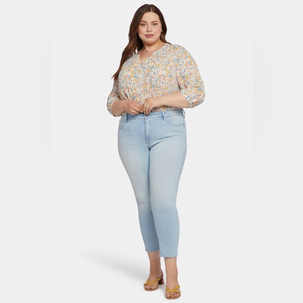 NYDJ Alina Skinny Ankle Jeans In Plus Size Blue Valley Jeans Size 18W - Picture 4 of 10
